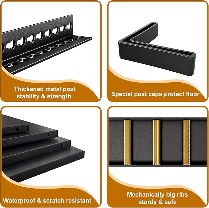 40" W Garage Shelving Heavy Duty，2000LBS Loads Adjustable Garage Storage Shelves - Image 4