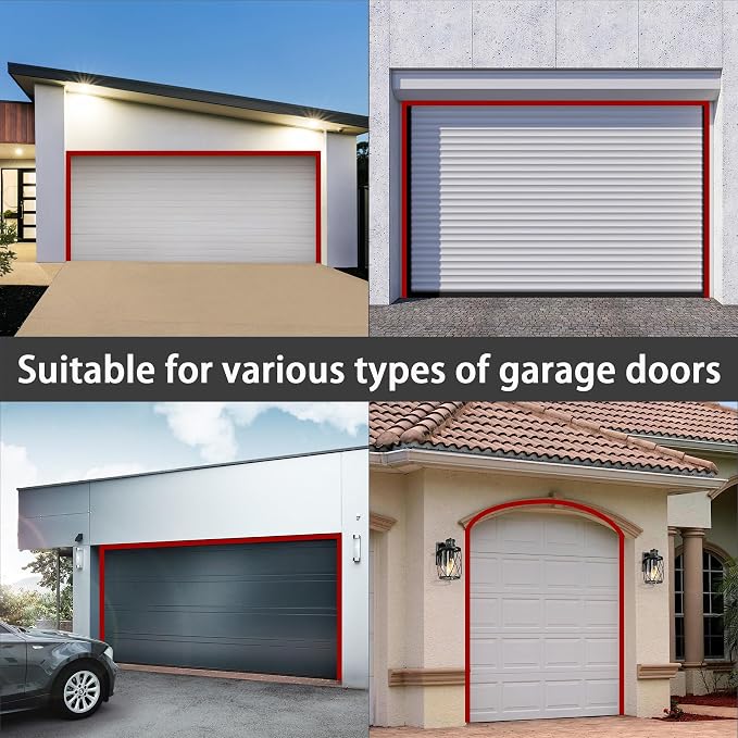 Gaahing Garage Door Top and Sides Seal Strip, Universal Weather Stripping - Image 4