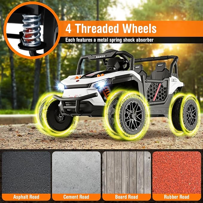 Costzon Kids UTV, 12V Battery Powered Electric Off-Road Car w/Remote Control - Image 3