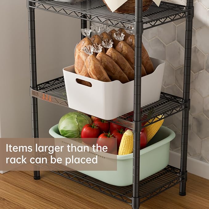 SINGAYE 5 Small Wire Shelves Kitchen Pantry Close Home Organizers and Storage - Image 5