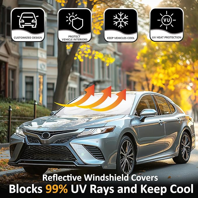 INSAUTO Windshield Sun Shades Custom Fit - Image 2