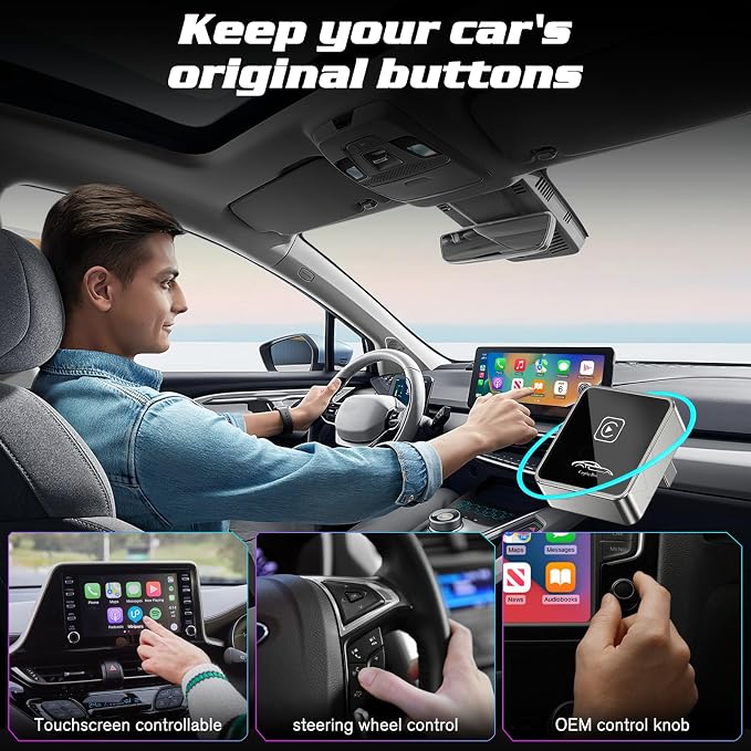 Mini Wireless Carplay Adapter for iPhone, 2025 Stable Universal carplay Adapter - Image 5