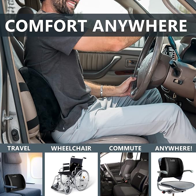 ComfiLife Lumbar Support Back Pillow Office Chair and Car Seat Cushion - Image 6