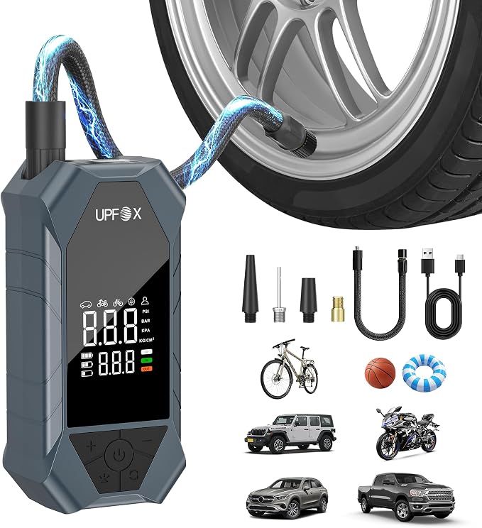 Tire Inflator Portable Air Compressor by UPFOX