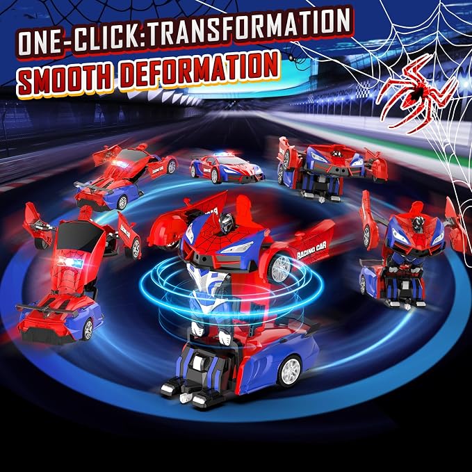 Remote Control Car for Boys 4-7, 2.4GHz RC Car 1:18 Scale, One-Button - Image 2