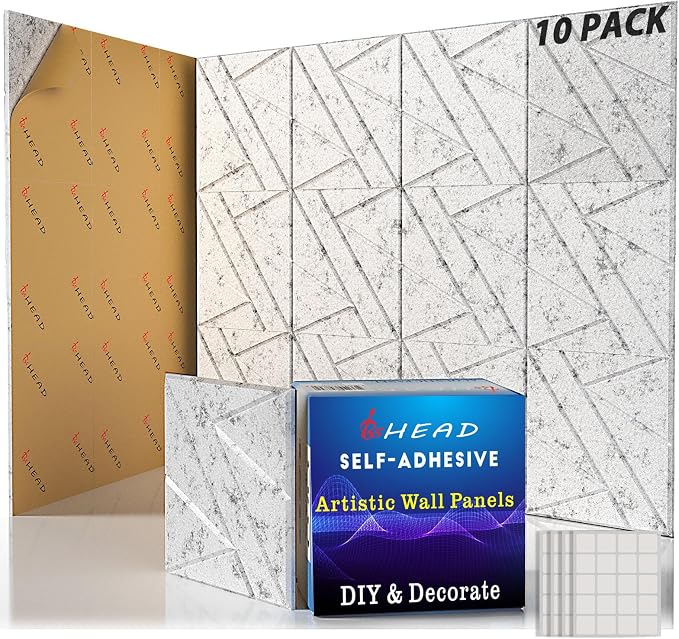 【10 Pack】 Acoustic Panels Self-Adhesive by Staytunedforournewproduct