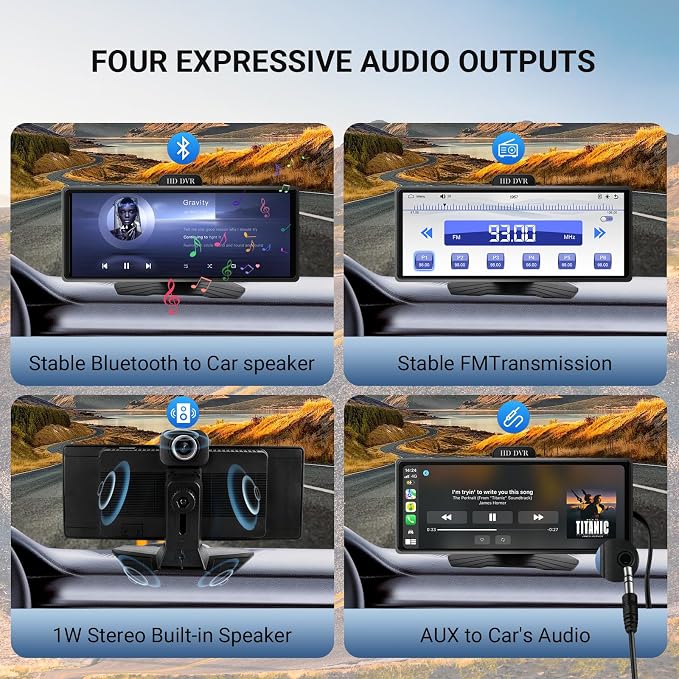 ‌9.26 Inch Wireless Apple CarPlay & Android Auto Car Display - Image 6