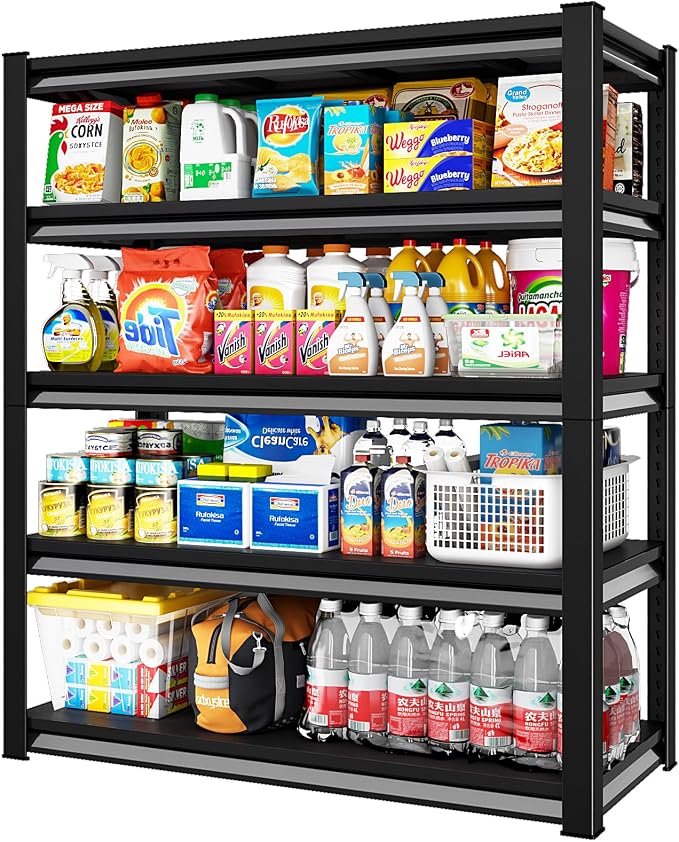48" W Garage Shelving Heavy Duty，2800LBS Loads Adjustable Garage Storage Shelves by Rufokisa