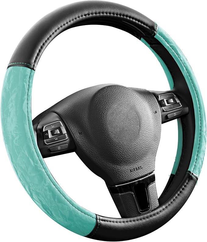 PIC AUTO Steering Wheel Cover, Silk Grain Leather Car Steering Wheel Protector - Image 2