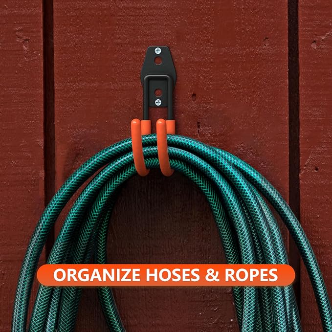 4 Pack 5.5x4.1 Inch Utility Steel Wall Mount Heavy Duty Garage Hooks - Image 5