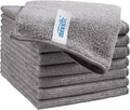 HOMEXCEL Grey Microfiber Cleaning Cloth, 8 Pack Cleaning Towels by HOMEXCEL