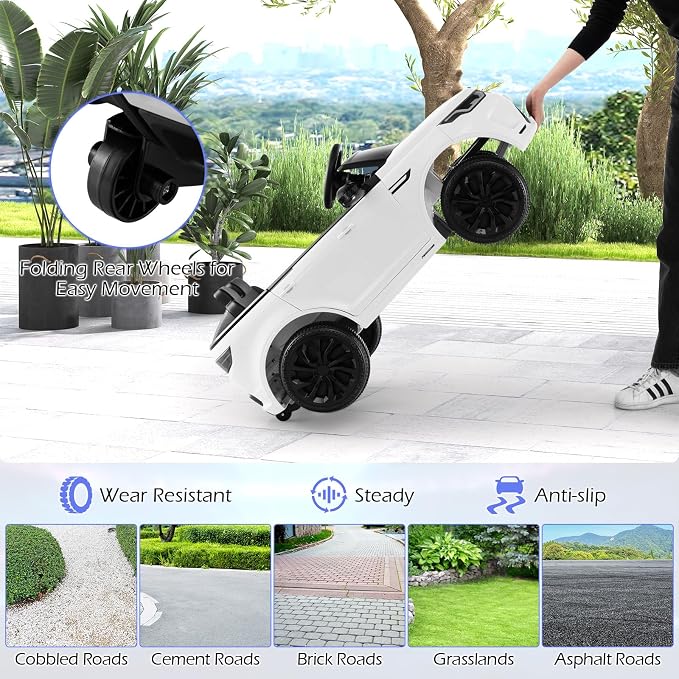 Costzon 12V Kids Ride On Car, Licensed Land Rover Electric Vehicle w/Remote - Image 5