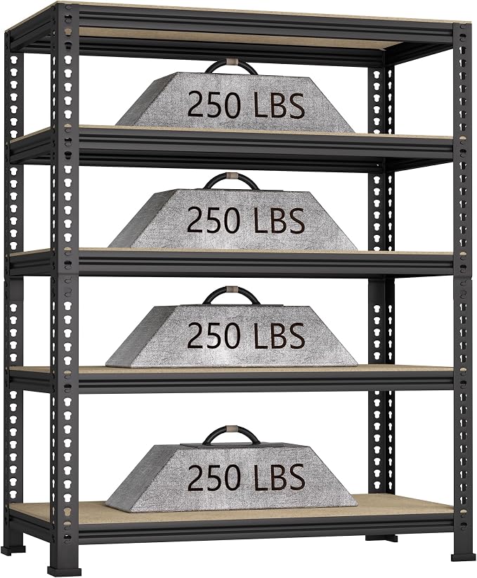 5-Shelf Heavy Duty Shelving by BuxWellBang