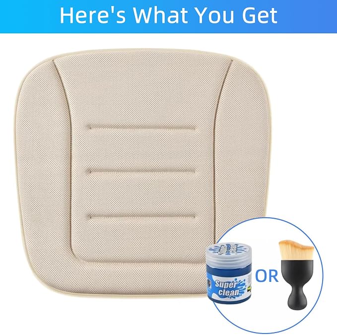 KAYI Car Seat Cushion, Memory Foam Car Seat Cushion, Anti Slip Rubber Bottom - Image 5