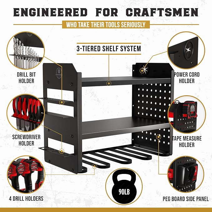 Power Tool Organizer Wall Mount - Image 2