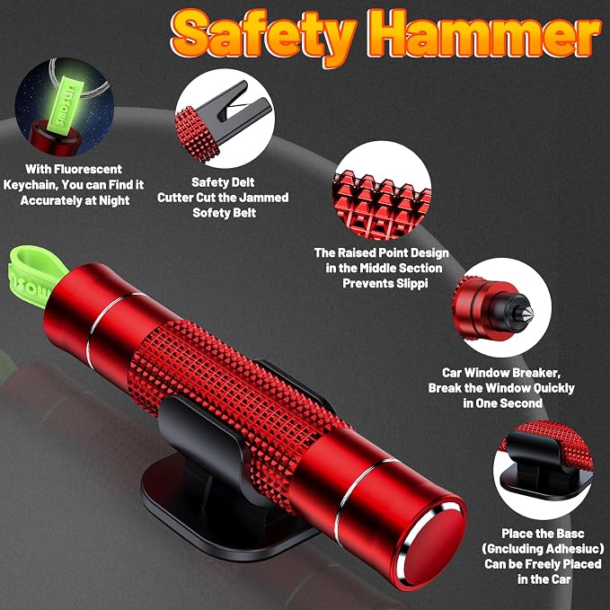 Safehammer - Safe Hammer Glass Breaker Under Water, Upgraded Antiskid, Car - Image 4