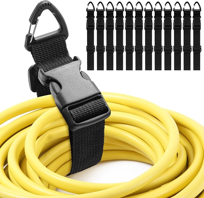12 Pack 17 Inch Adjustable Extension Cord Holder Organizer by Wowangce
