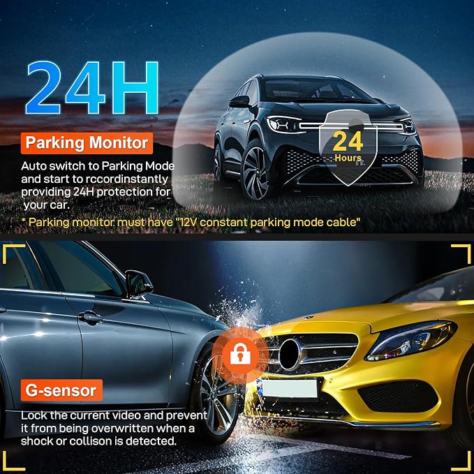 4K Dash Cam Custom fit for GMC Yukon, Yukon XL 2023 2024 2025, SLE SLT AT4 - Image 3