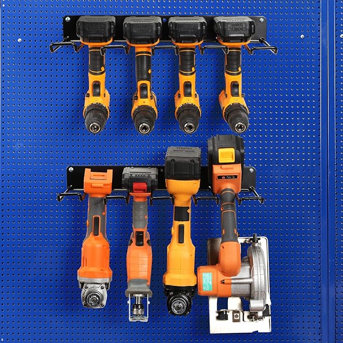 Drill Holder Wall Mount, Power Tool Organizer, Heavy Duty Garage Tool - Image 7