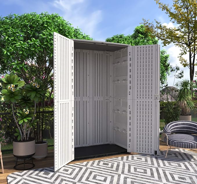 HOMSPARK Storage Shed Weather Resistance, Horizontal Storage Shed - Image 2