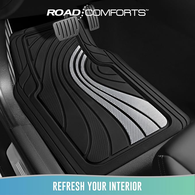 Road Comforts Car Floor Mats Full Set – Front & Rear Car Floor Mats - Image 2