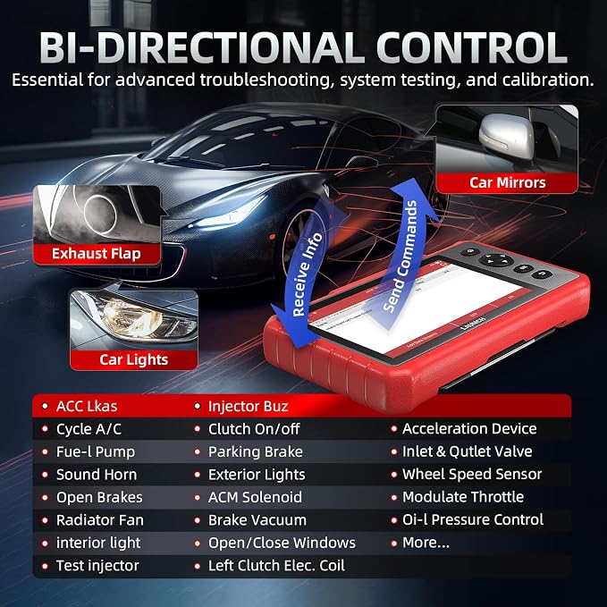 LAUNCH OBD2 Scanner CRP919X Lite, Active Tests & 32+ Reset Services - Image 4