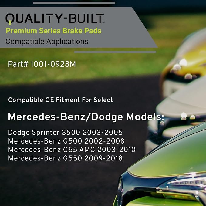 Premium Semi-Metallic Rear Brake Pads Compatible - Image 3