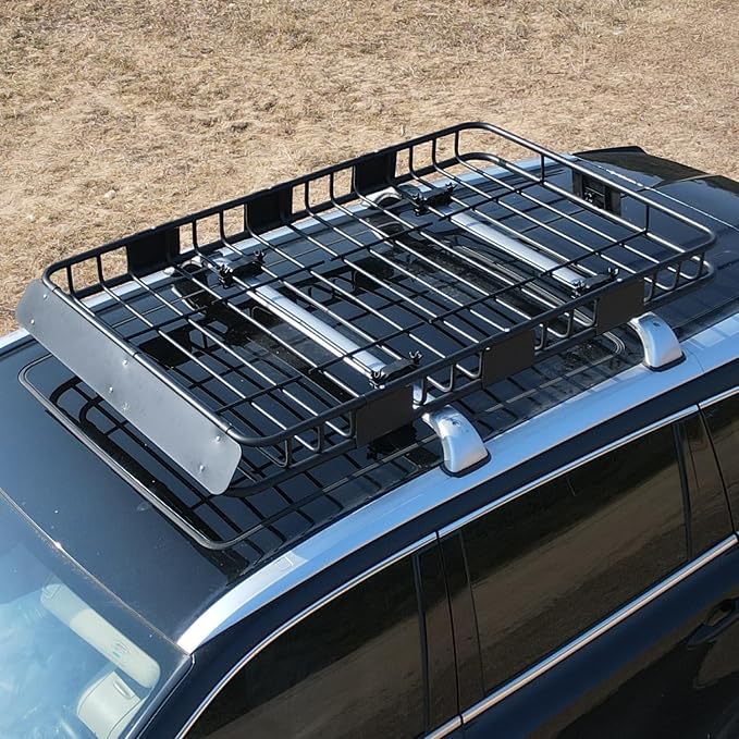 WEIZE 64" x 39" x 5" 200lb Heavy Duty Roof Rack Carrier Basket - Image 7