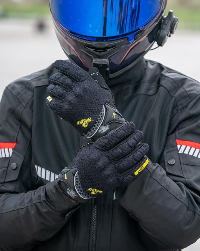 BORLENI Motorcycle Riding Gloves Touch Screen Full Finger Glove Motocross Road - Image 2