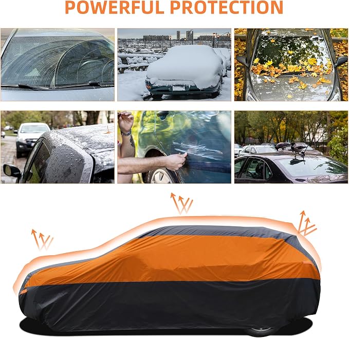 SUV Car Cover Waterproof All Weather, Cover Full Exterior Cover Windproof - Image 6