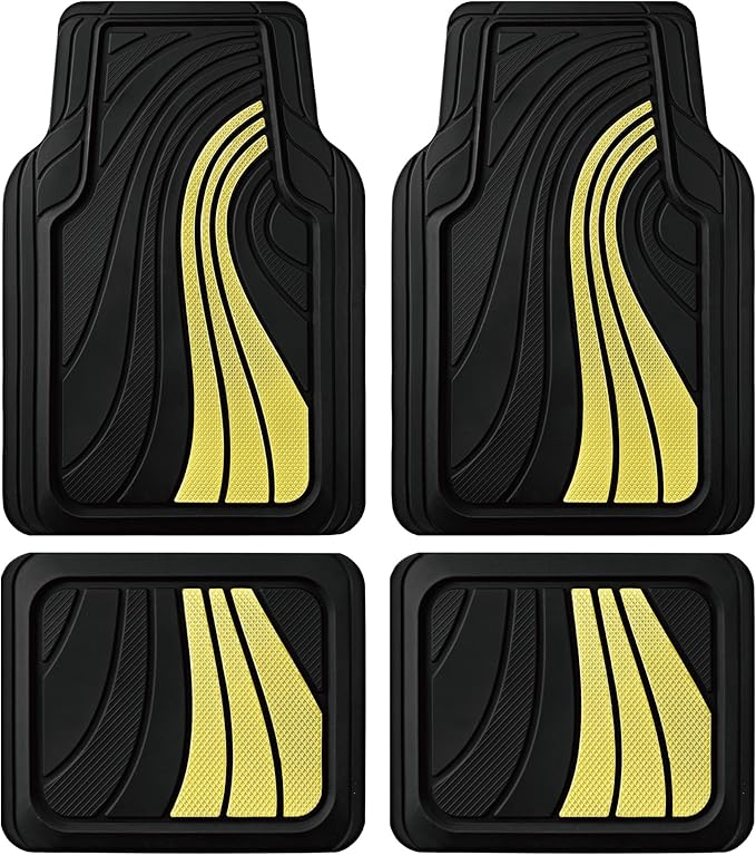Road Comforts Car Floor Mats Full Set – Front & Rear Car Floor Mats by RoadComforts