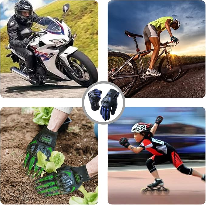 Motorcycle Gloves Touch Screen Full Finger Riding Gloves Knuckle Protection - Image 6