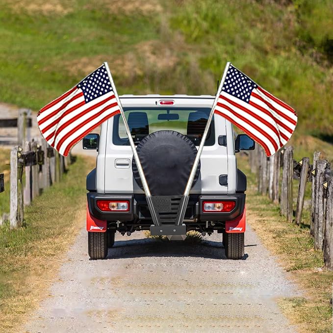 Heavy Duty Dual Hitch Flag Pole Holder - Image 8
