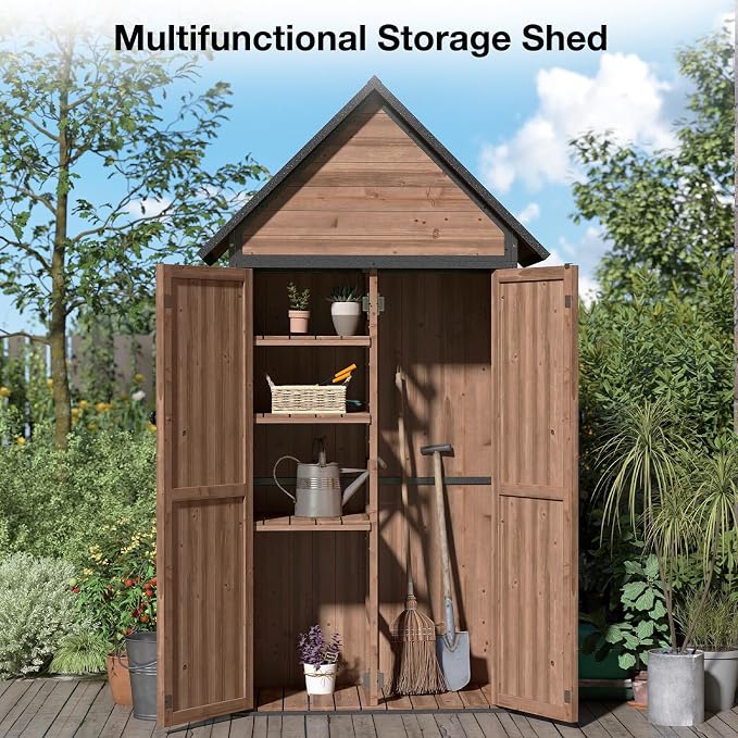 Outdoor Storage Shed with Waterproof Roof - Image 6