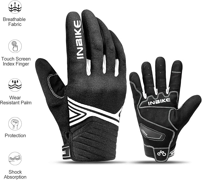 INBIKE Breathable Mesh Motorcycle Gloves Touchscreen - Image 7