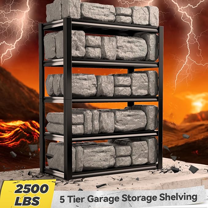 REIBII Garage Shelving Heavy Duty Garage Storage Shelves, Extra Large - Image 4