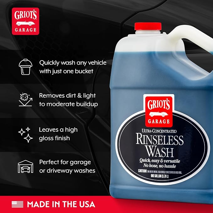 Griot's Garage Rinseless Wash for Car Cleaning and Detailing, No-Rinse Vehicle - Image 3