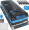 Mockins XL 84"x39"x6" Extendable Roof Rack Cargo Carrier & 35 CuFt Waterproof by Mockins