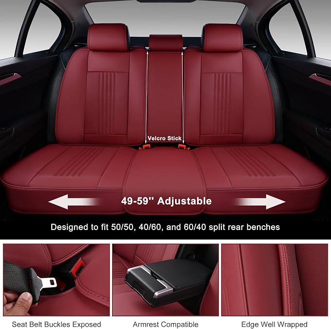 Car Seat Covers Full Set, Front and Rear Seat Covers - Image 4