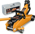 DNA MOTORING Low Profile Hydraulic Trolley Service/Floor Jack, 1.5 Ton Capacity by DNAMOTORING-Tools