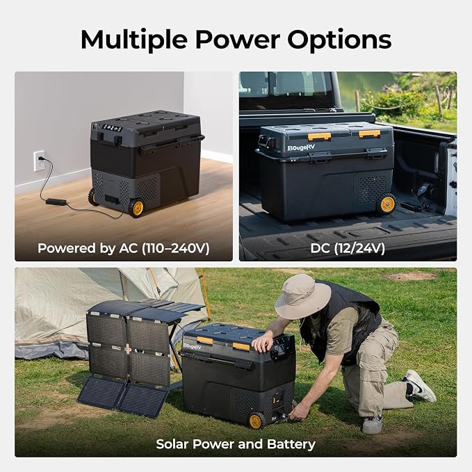 BougeRV 12 Volt Car Refrigerator, CRD2 61 Quart Portable Fridge Freezer - Image 7