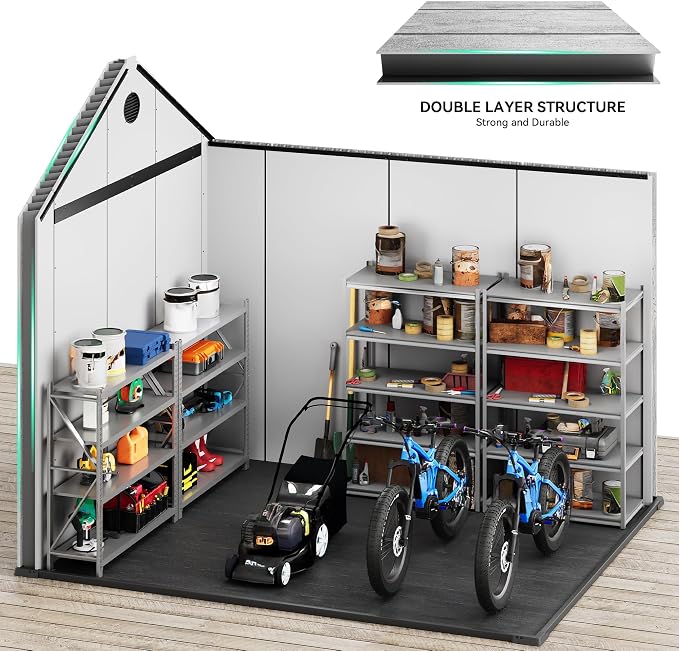 YITAHOME 8x10 FT Outdoor Storage Shed - Image 4
