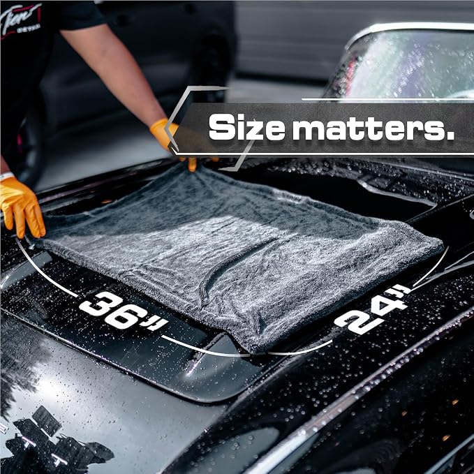 Blackline Car Drying Towel - 2ft x 3ft XL - Image 6