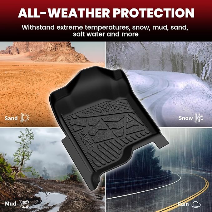 LASFIT Floor Mats 2007-2013 for Chevy Silverado/GMC Sierra 1500, 2008-2014 2500 - Image 8