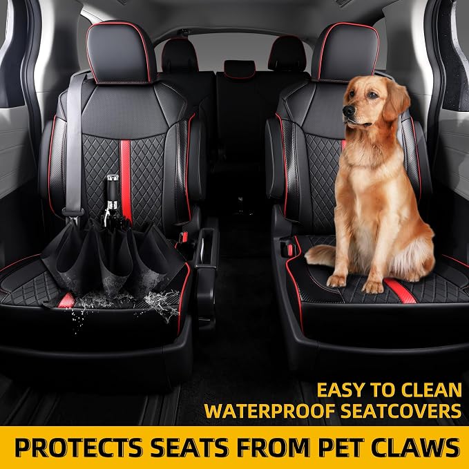 Custom Fit Sienna Seat Covers for Toyota Sienna LE, XLE 2021-2025 3-Row - Image 4