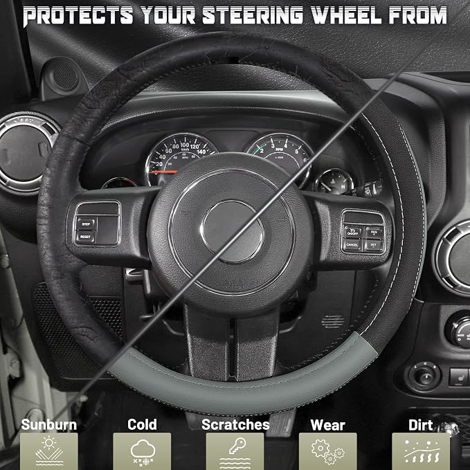 SEG Direct Car Steering Wheel Cover - Image 3