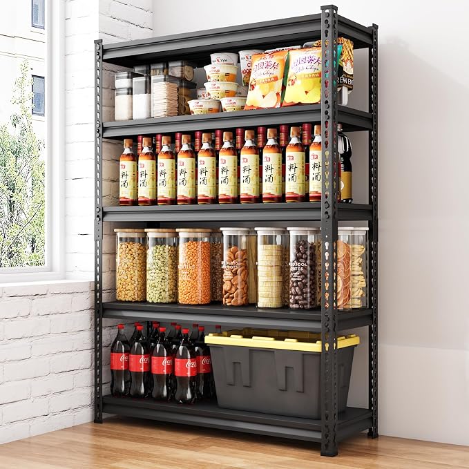 48" W Garage Shelving Heavy Duty，2500LBS Loads Adjustable Garage Storage Shelves - Image 8