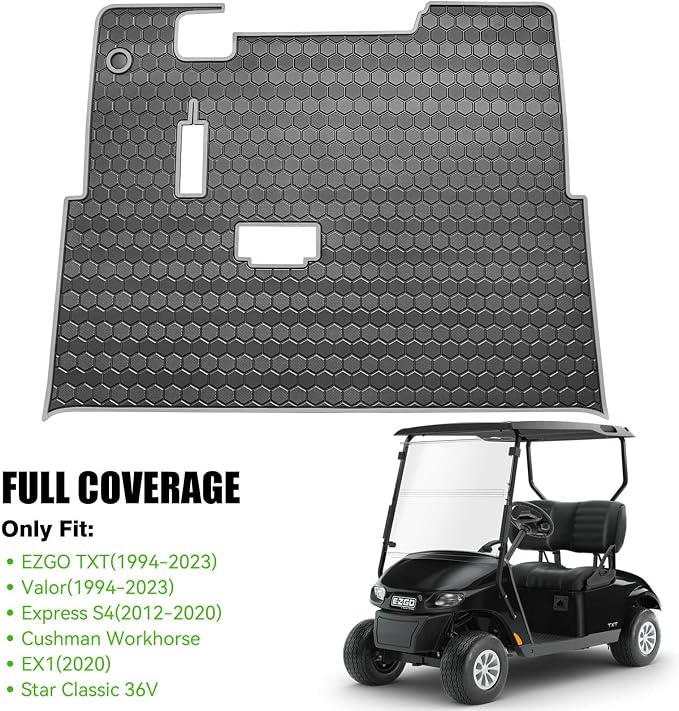 EZGO TXT Golf Cart Full Coverage Floor Liner Mat, fits EZGO TXT, Express S4 - Image 2