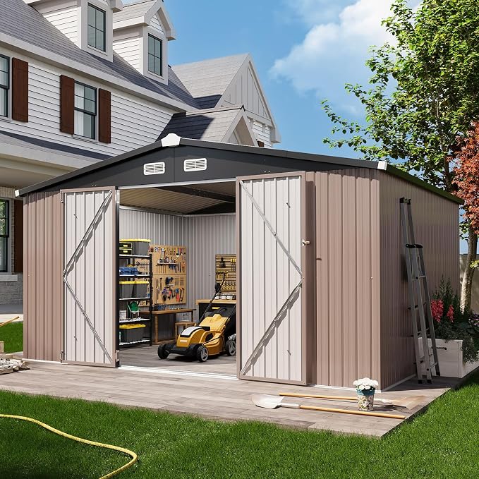 Aoxun 12x10 FT Shed Outdoor Storage Shed by Aoxun