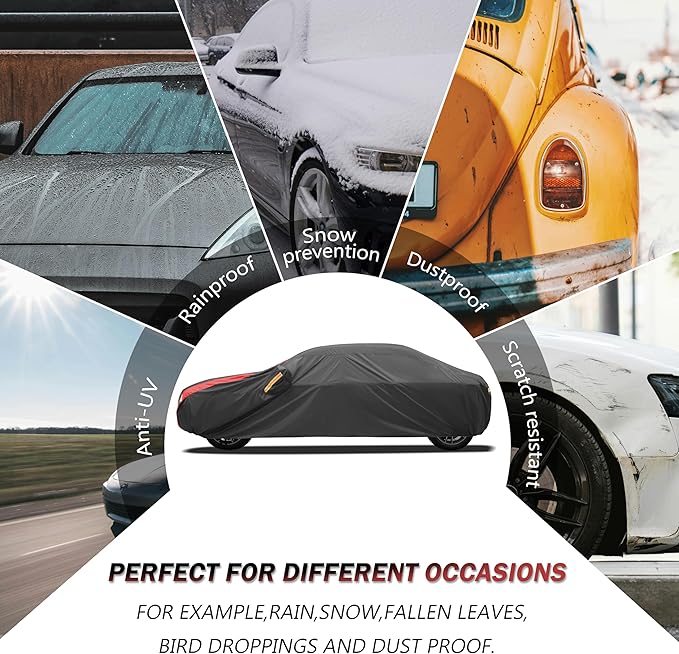 Car Cover Automobiles Waterproof All Weater Compatible - Image 3